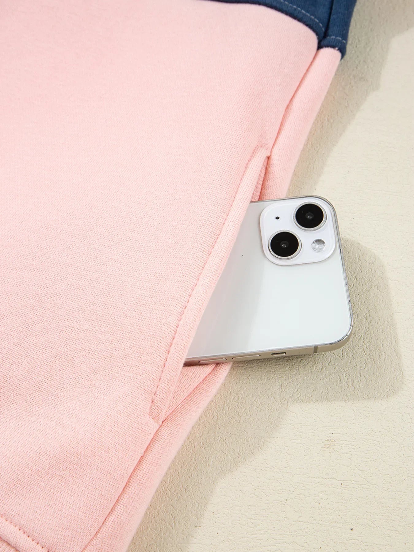 Women Color block Patchwork Half Button Baggy Sweatshirt