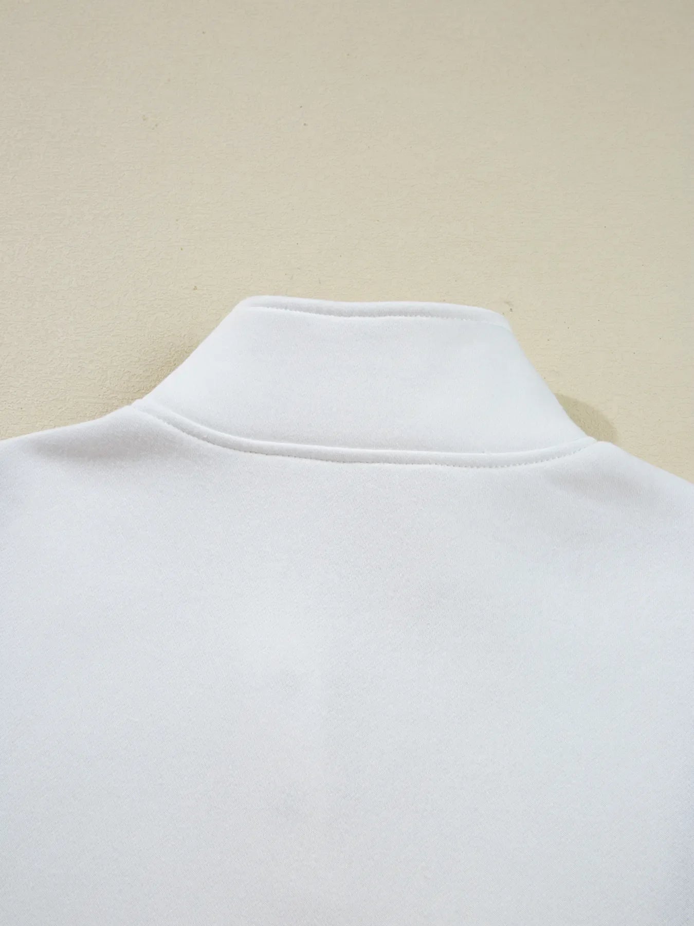 Women Color block Patchwork Half Button Baggy Sweatshirt