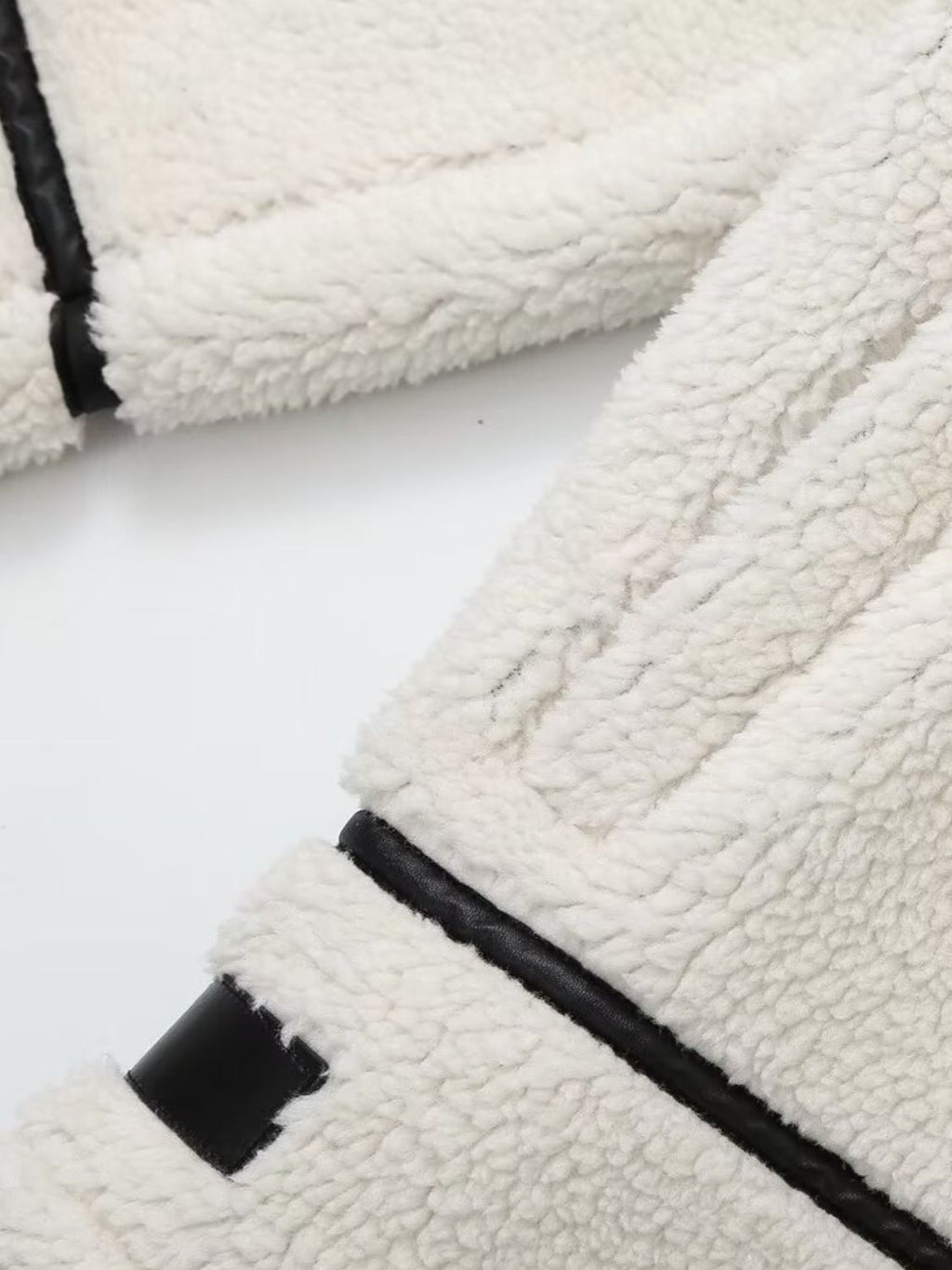 Women Zip Up Long Sleeve Sherpa Jacket