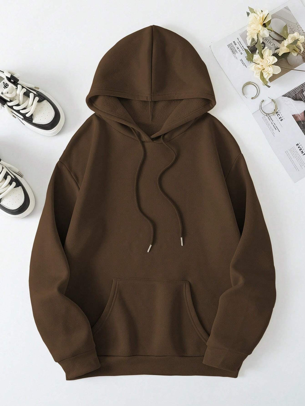 Women Faith Over Fear Dropped Shoulder Hoodie