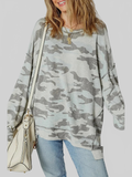 Women Camouflage Long Sleeve Sweatshirt