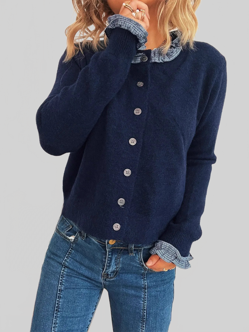 Button Up Long Sleeve Cardigan